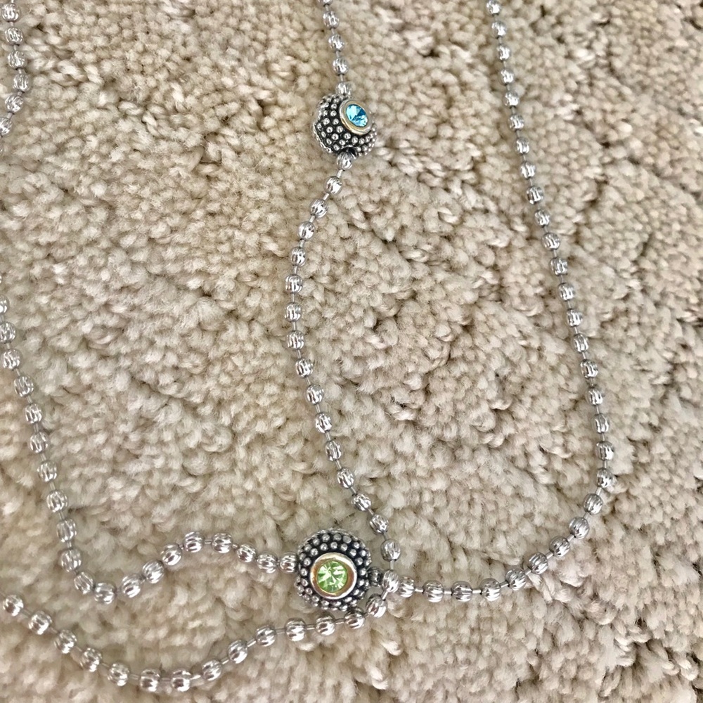 Statement gemstone necklace